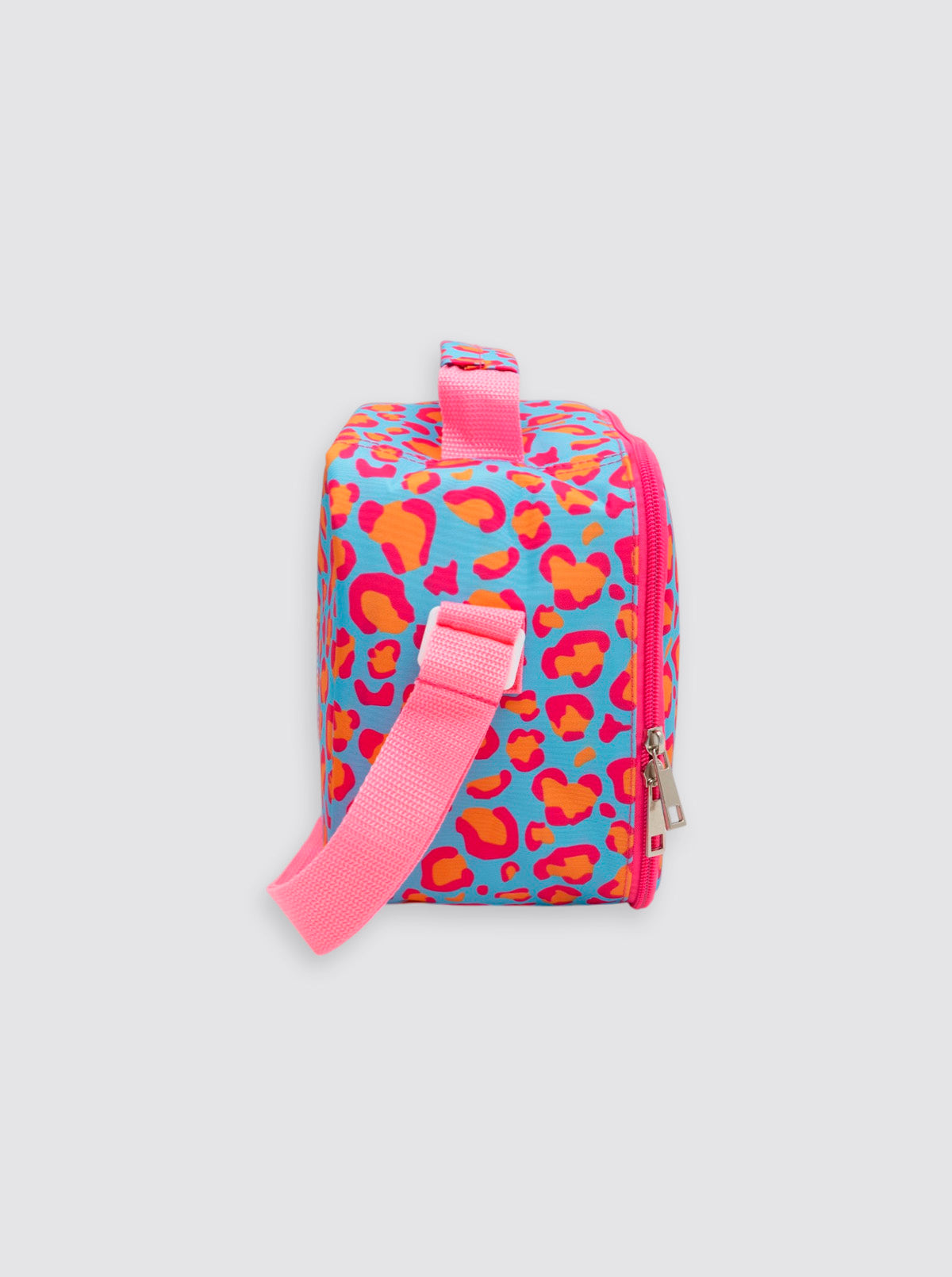 Bolsa Térmica Cuadrada Leopardo Rosa Flúor
