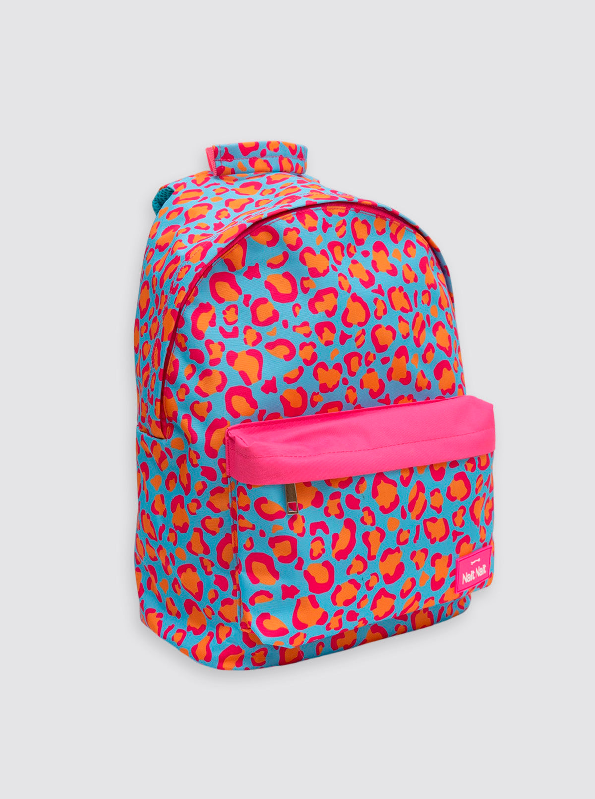 Mochila Grande Ordenador Leopardo Flúor Rosa