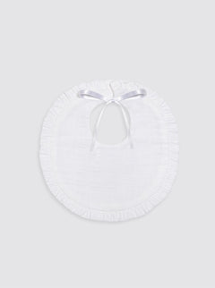 Bavoir rond imperméable en tissu éponge avec listes