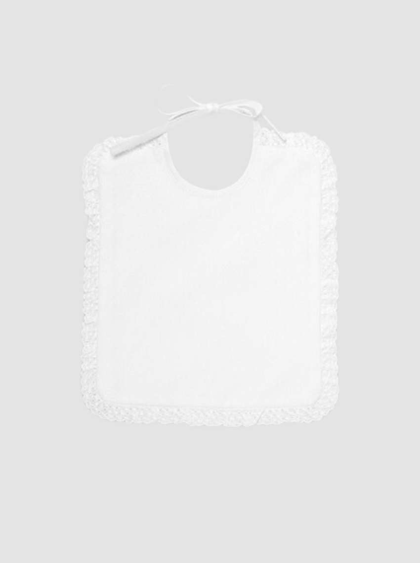 Babero de baba Grande Con Rizo Impermeable Hojitas