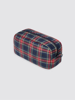 Trousse de toilette à carreaux