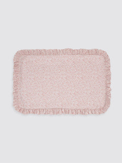 Protège-matelas à fleurs roses