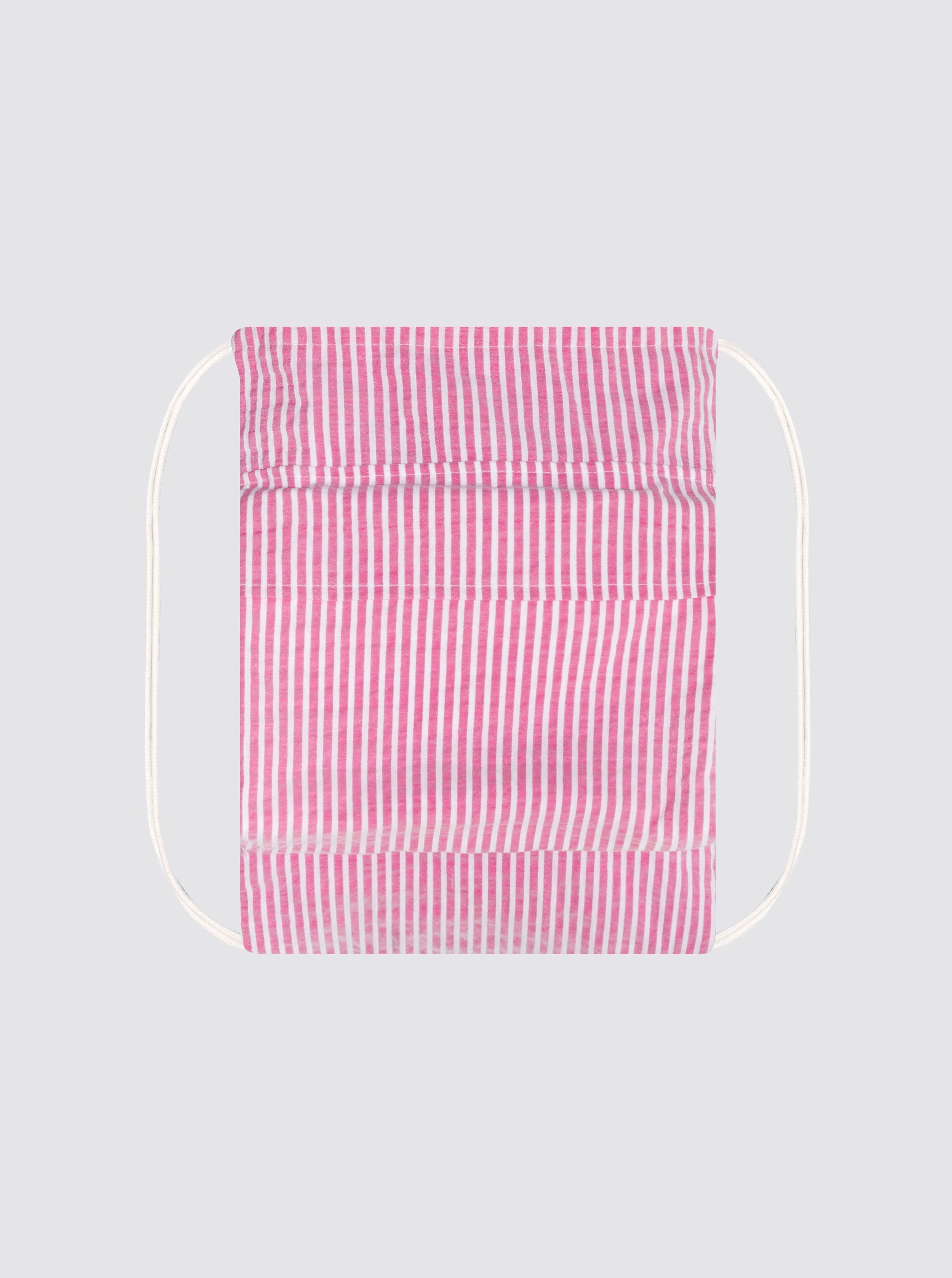Beach Roll Bag Stripes Candle Pink Strawberry