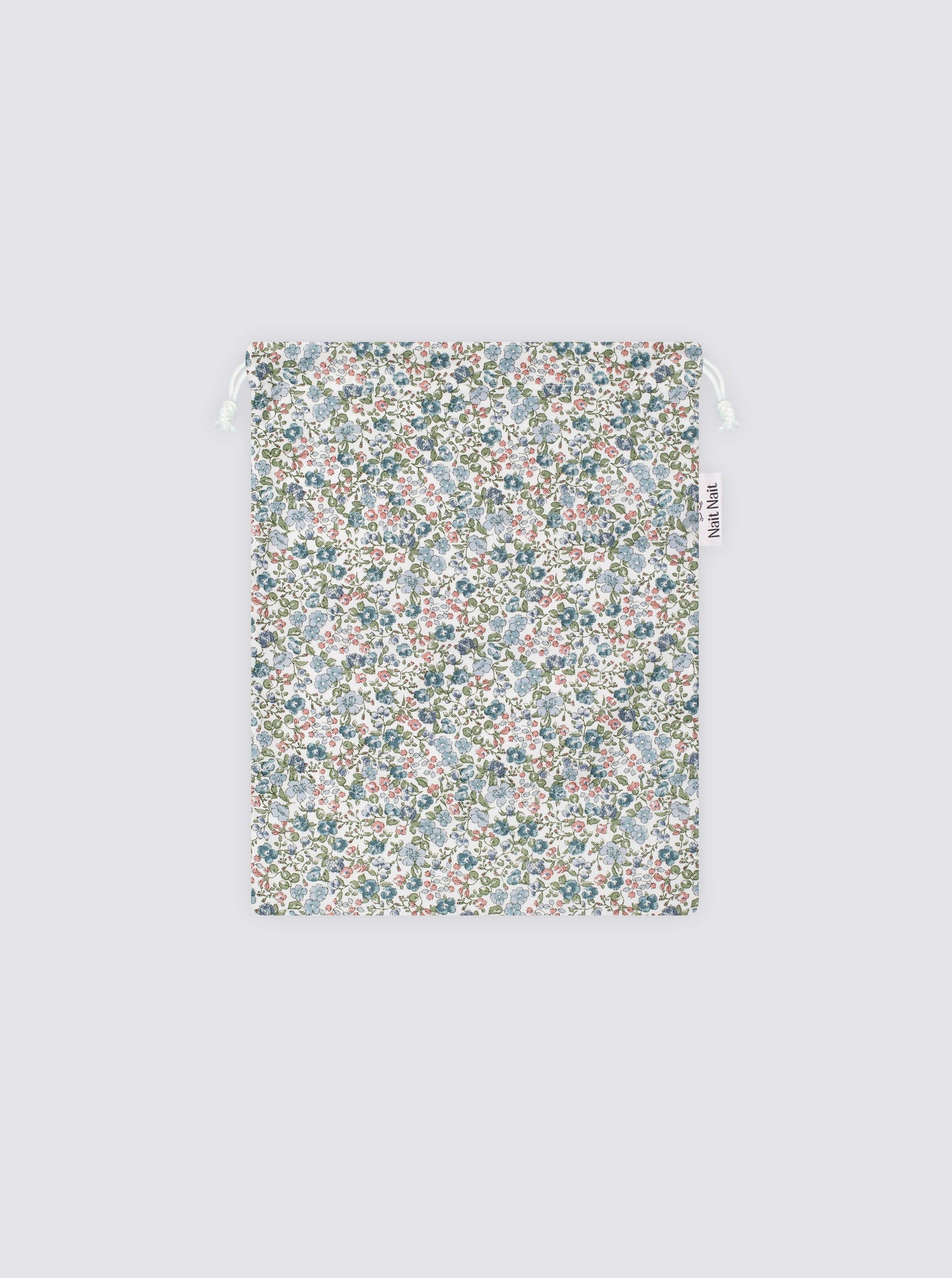 Inés Azul Mini Flowers Pouch