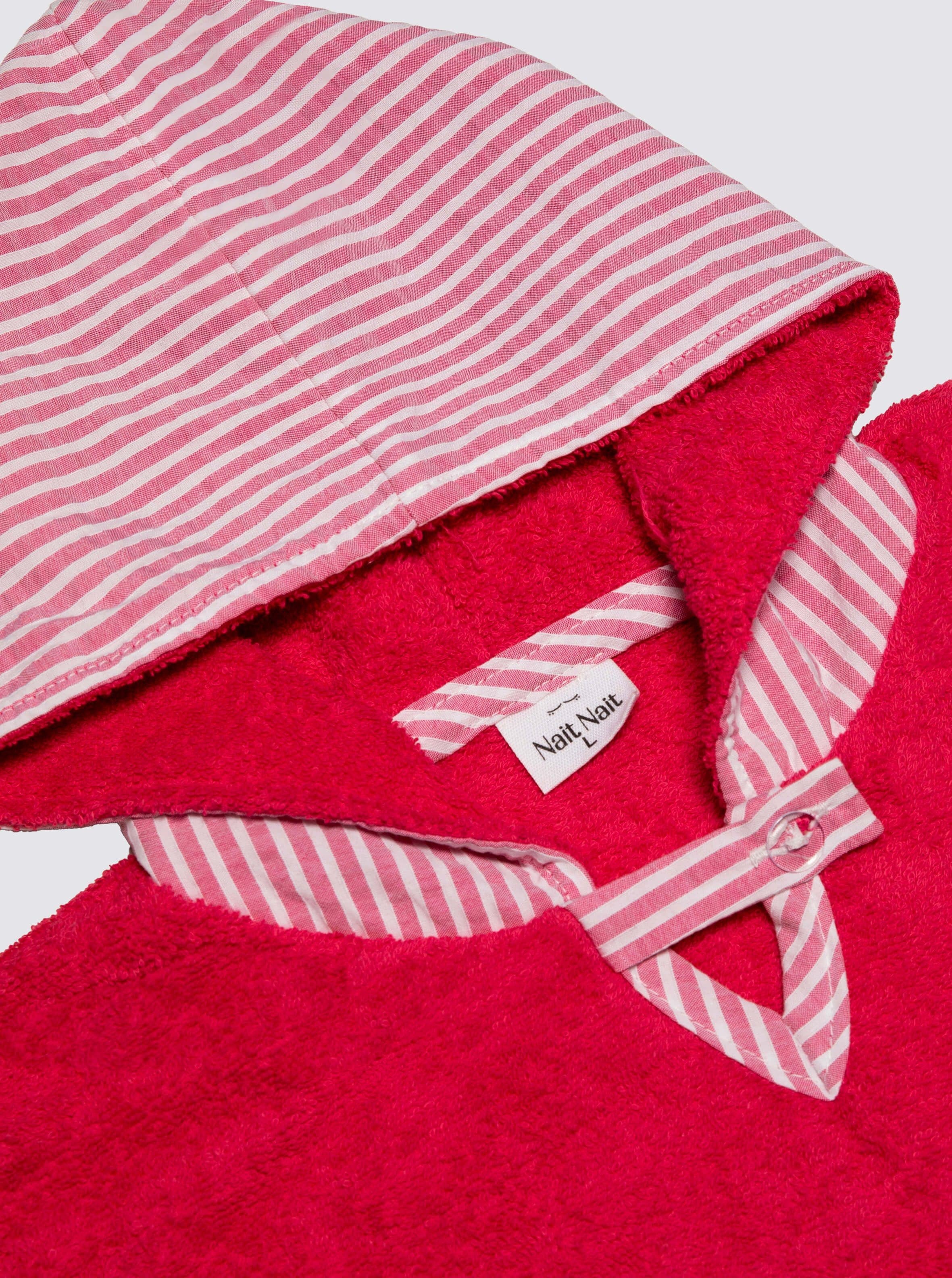 Striped Beach Poncho, Pink Strawberry Candle