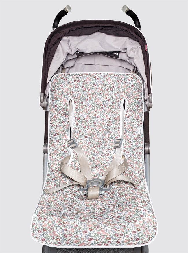 Housse d'été pour chaise légère à fleurs Inés Pink