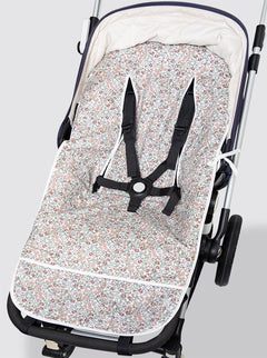 Housse de chaise d'été universelle à fleurs Inés rose