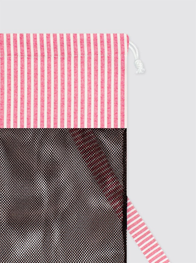 Striped Mesh Backpack Candela Pink Strawberry