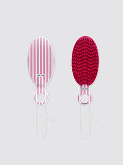 Strawberry Pink Candle Striped Squeeze Brush
