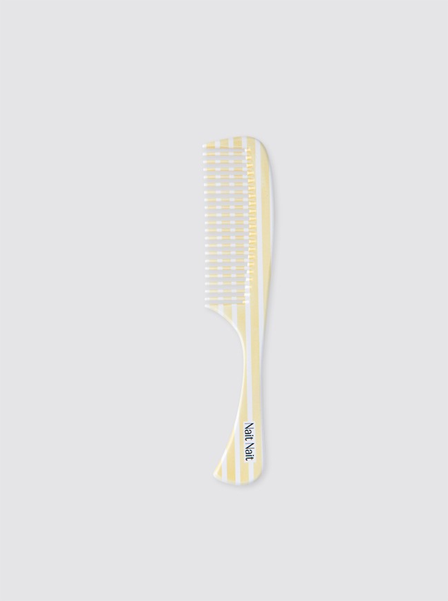 Yellow Candle Stripes Detangling Comb