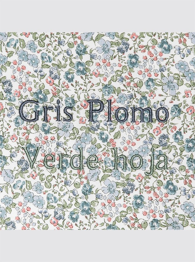 Inés Azul Mini Flowers Pouch