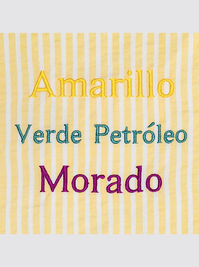 Large Beach Bag with Yellow Candela Stripes