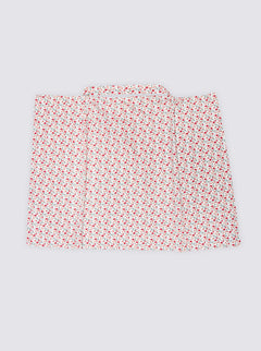 Carmine Flower Nursing Cloth