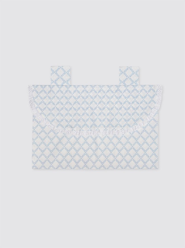 Bolsa de Pijama Con Tira Bordada Atenea Azul