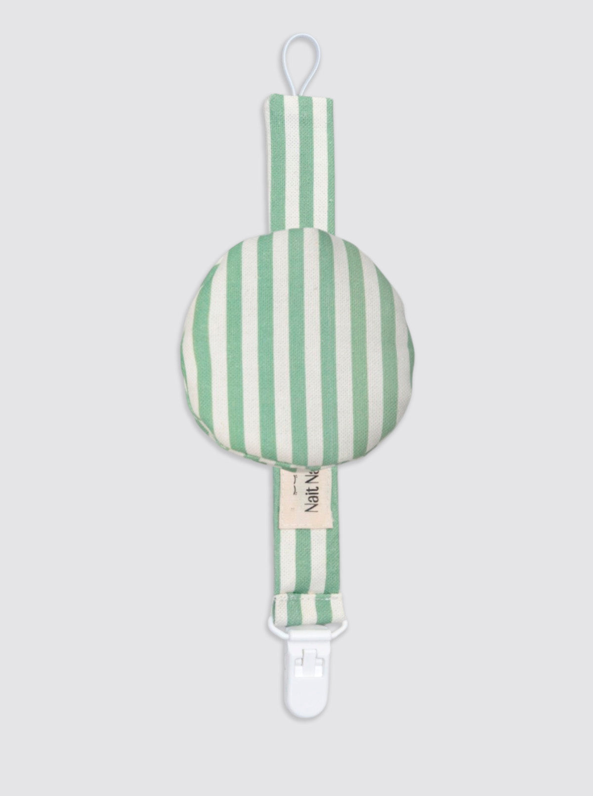Green Roma Pacifier Clip with Pocket