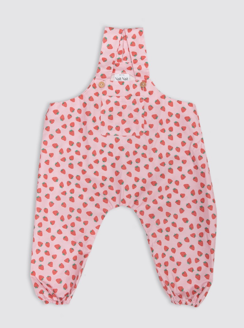 Waterproof Crawling Bib with Strawberries