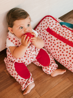 Strawberry Crawling Bib