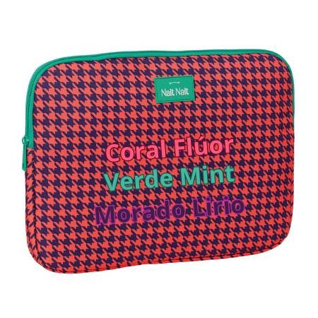 Coral Houndstooth Pencil Case