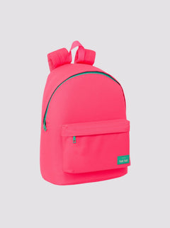 Large Pink Fluorescent Laptop Backpack
