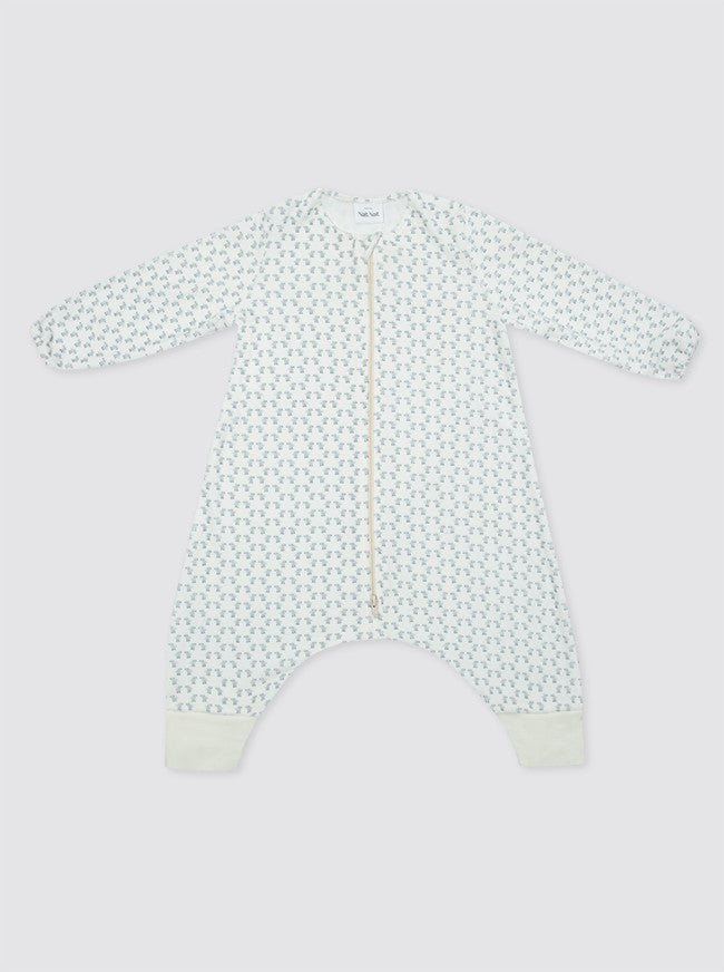 Pyjama à bulles à manches, motif poussin bleu