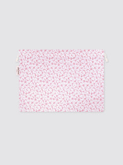 Grand sac de voyage rose Pitimini à fleurs