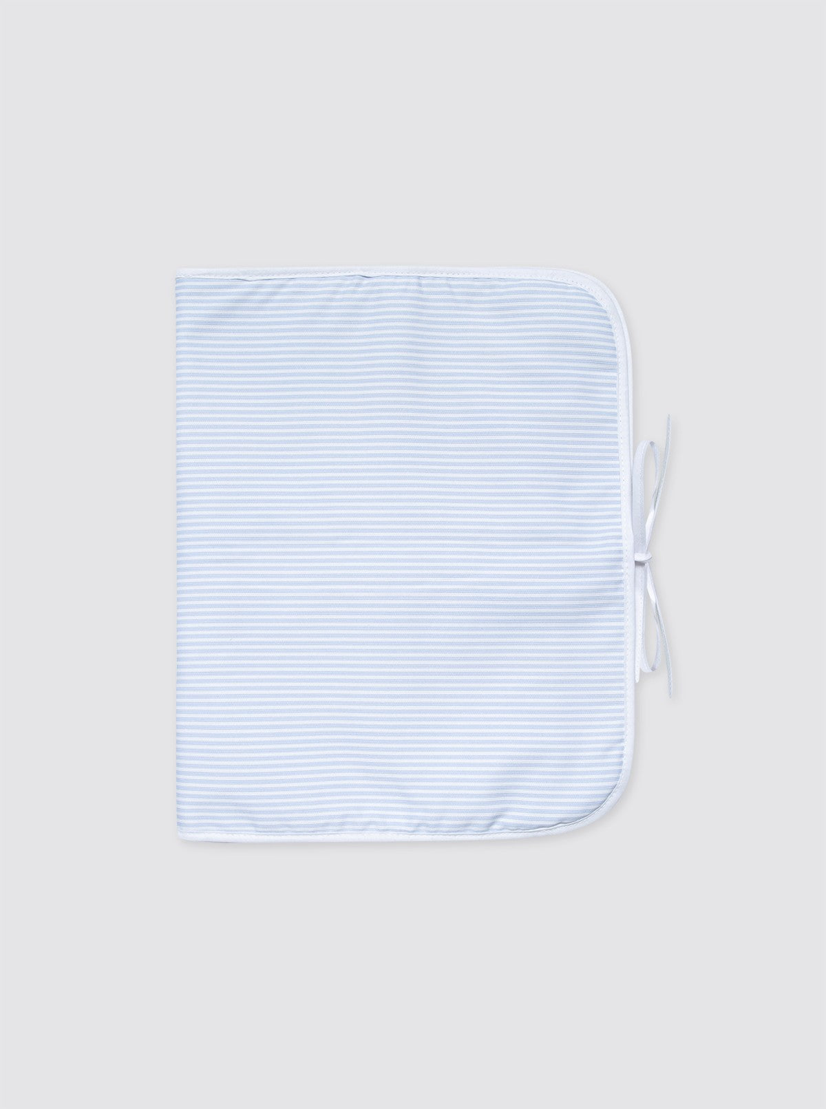 Light Blue Striped Piqué Clothes Organizer Bag