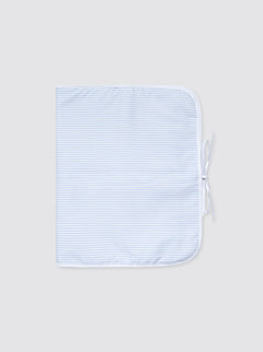 Sac de rangement pour vêtements à rayures bleu ciel