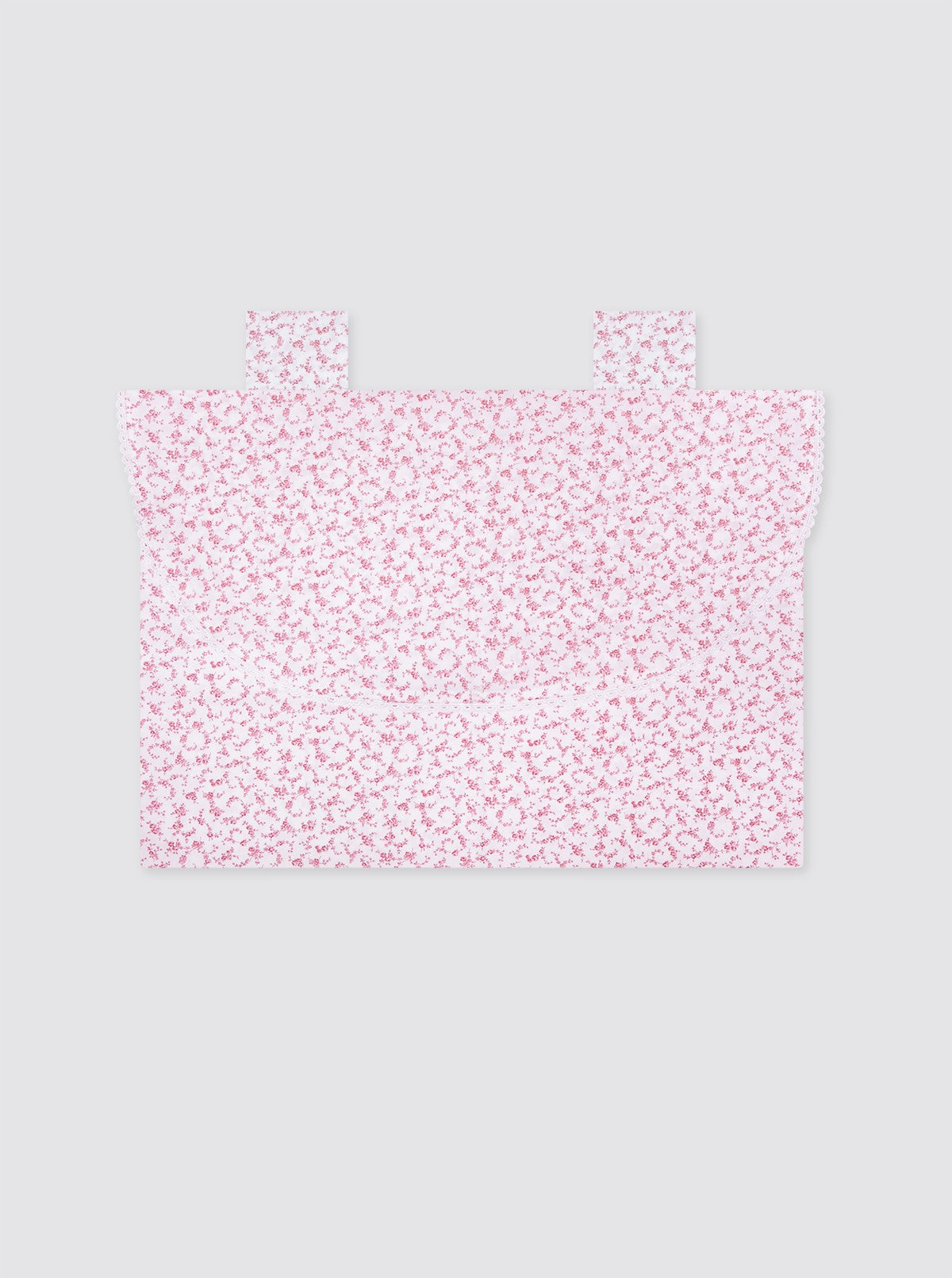 Bolsa de Pijama Con Tira Bordada Flor Pitiminí Rosa