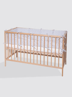 Pare-chocs miniature à fleurs bleues