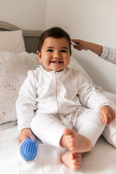 Blue Pitiminí Flower Oval Brush