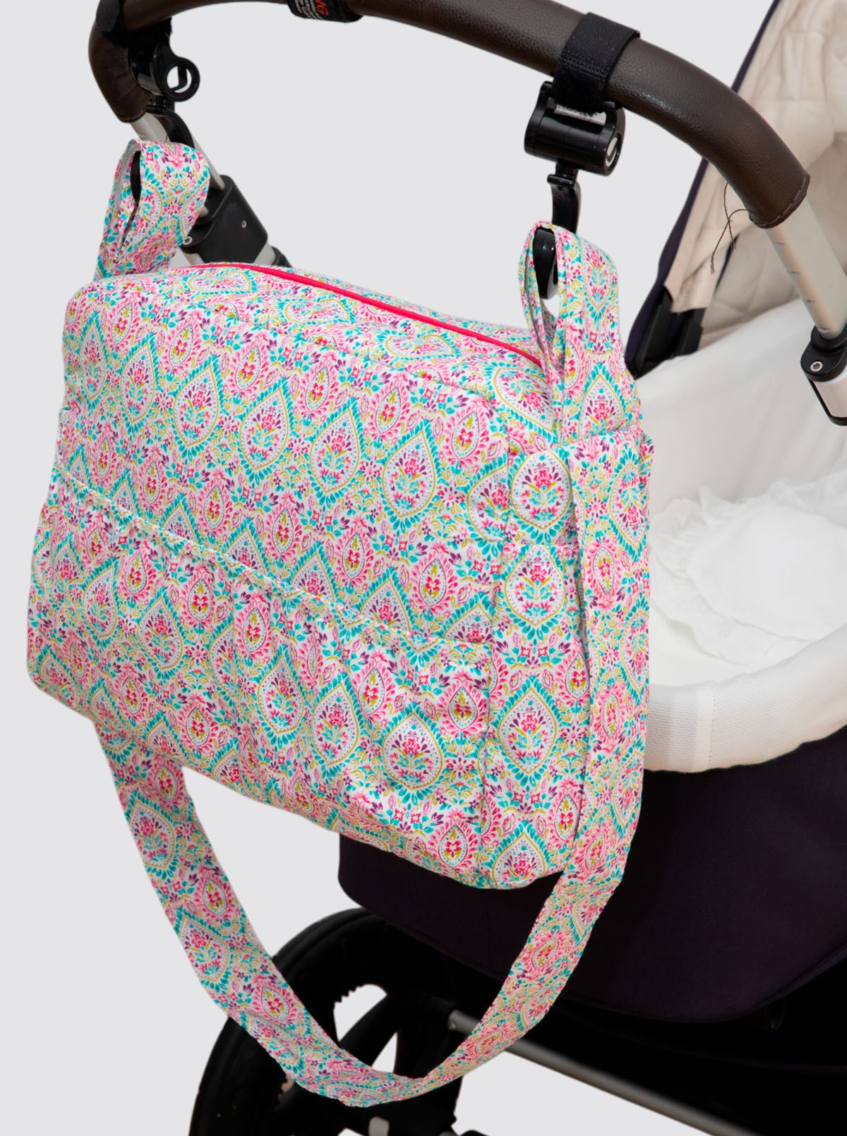 Bolsa de Carro Grande Jaipur Rosa