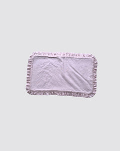Protège-matelas à rayures roses