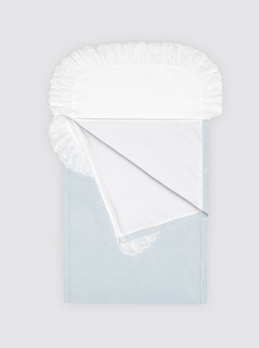 Saco de Algodón con Sábana Celeste