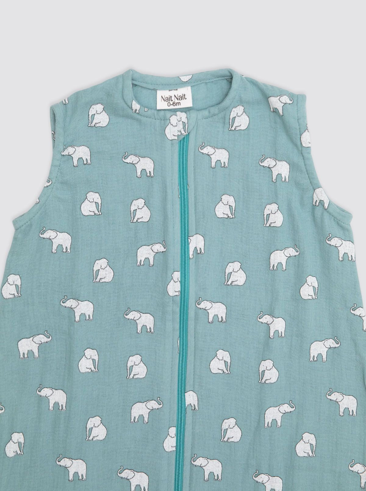 Pijama Burbuja Bambula Verde Elefantes