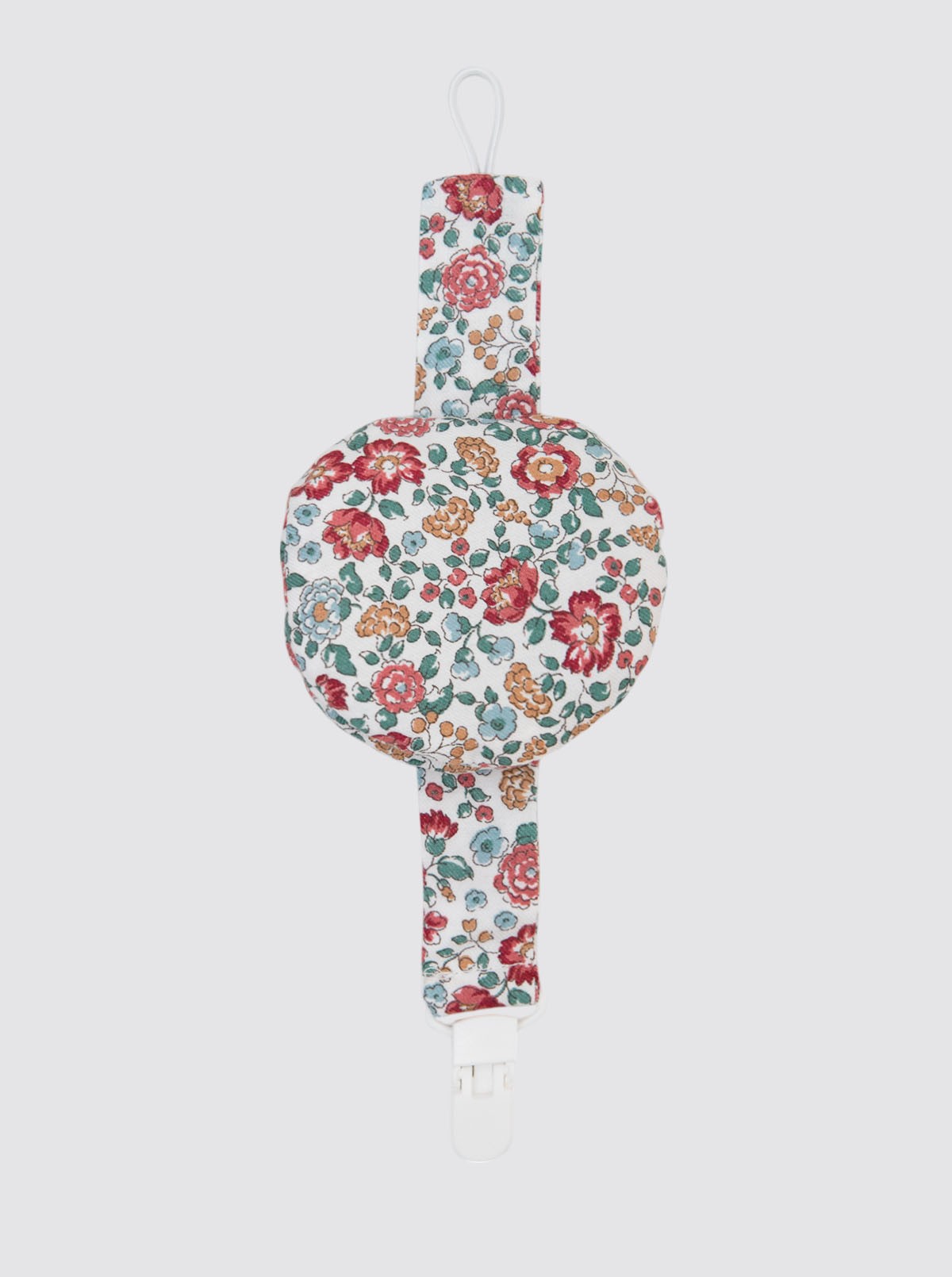 Attache-tétine Nina Burgundy Flower avec poche