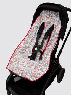 Housse de chaise d'été Nina bordeaux à motif libellule