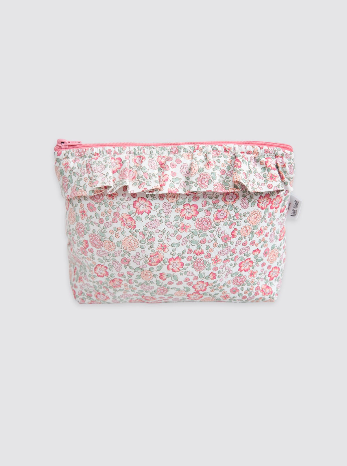Trousse de toilette rose Nina à motif floral