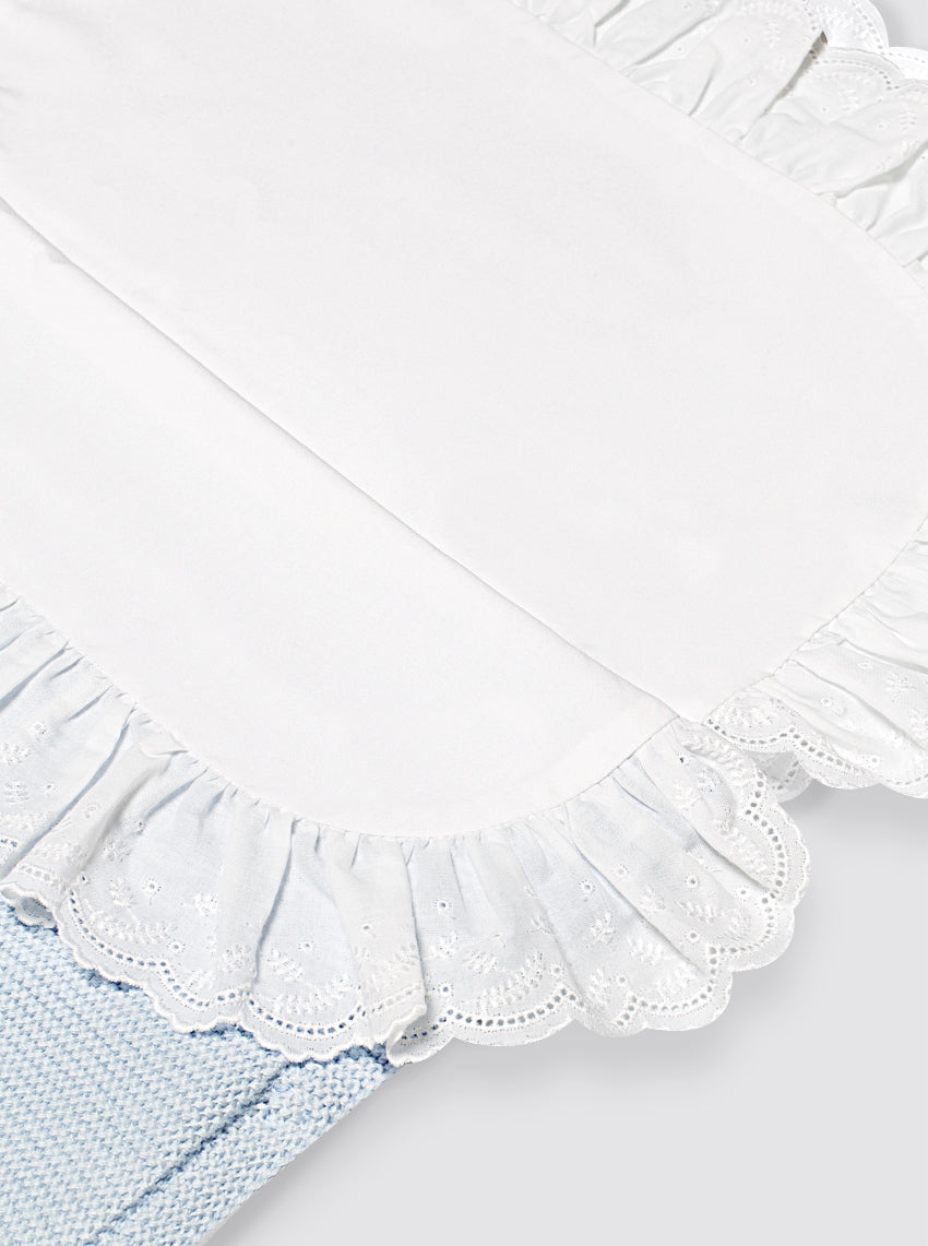 Saco de Algodón con Sábana Celeste