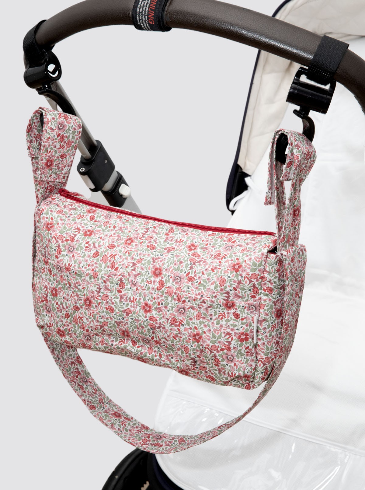 Small Red Flower Bibi Shopping Bag