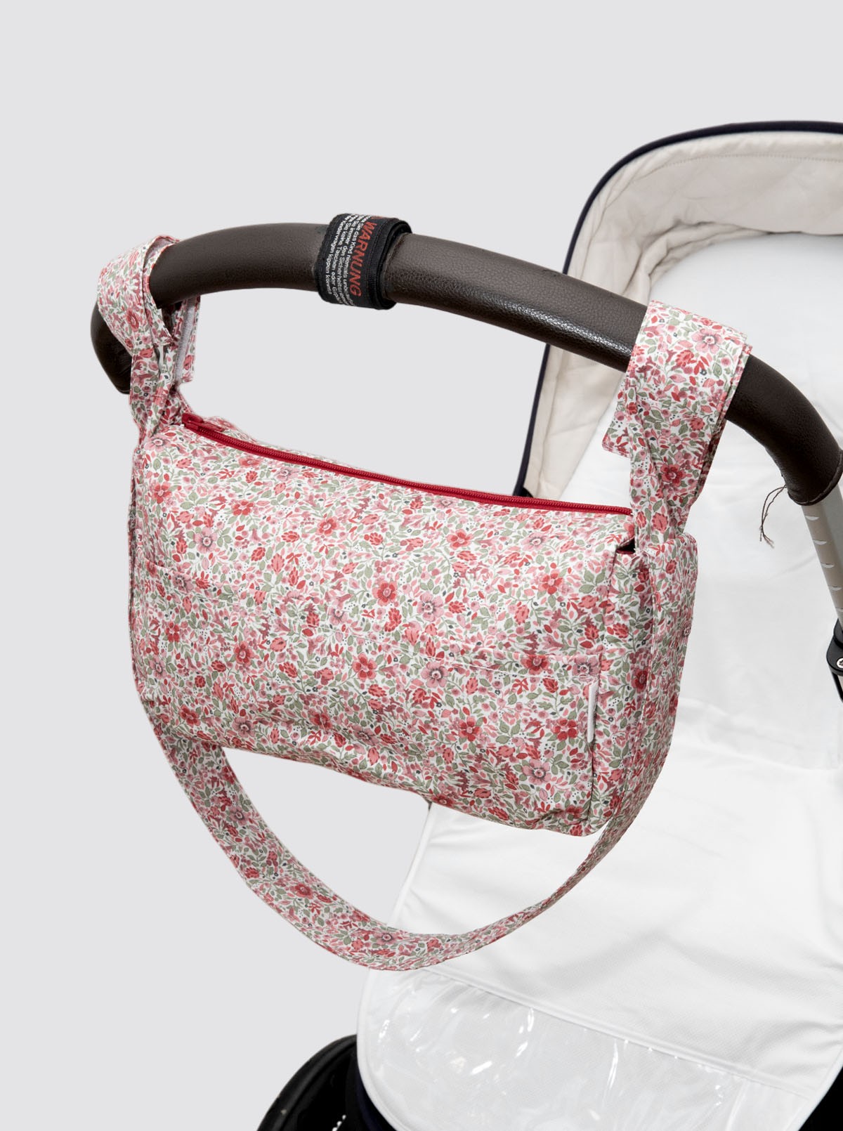 Small Red Flower Bibi Shopping Bag