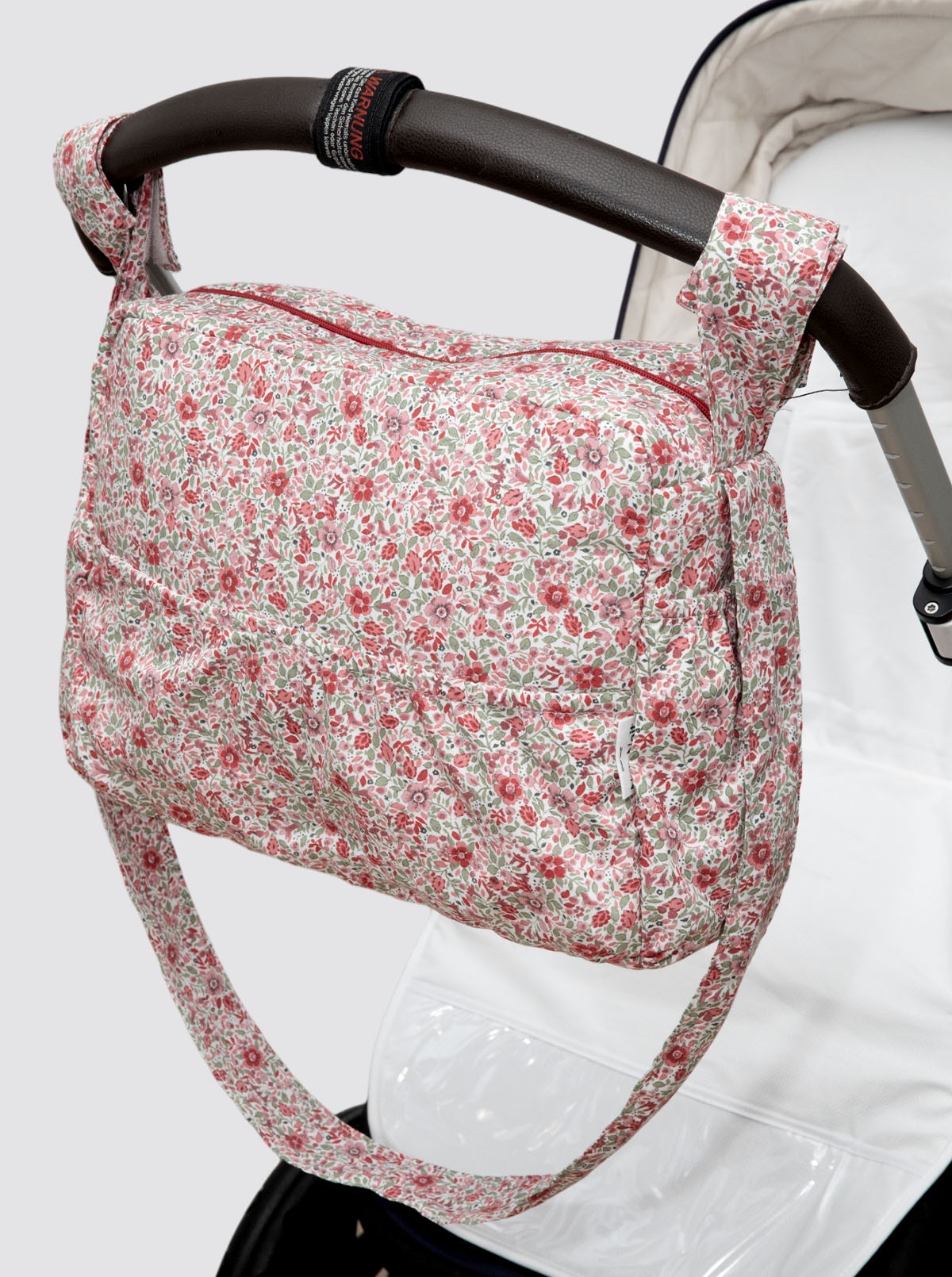 Large Red Bibi Flower Trolley Bag
