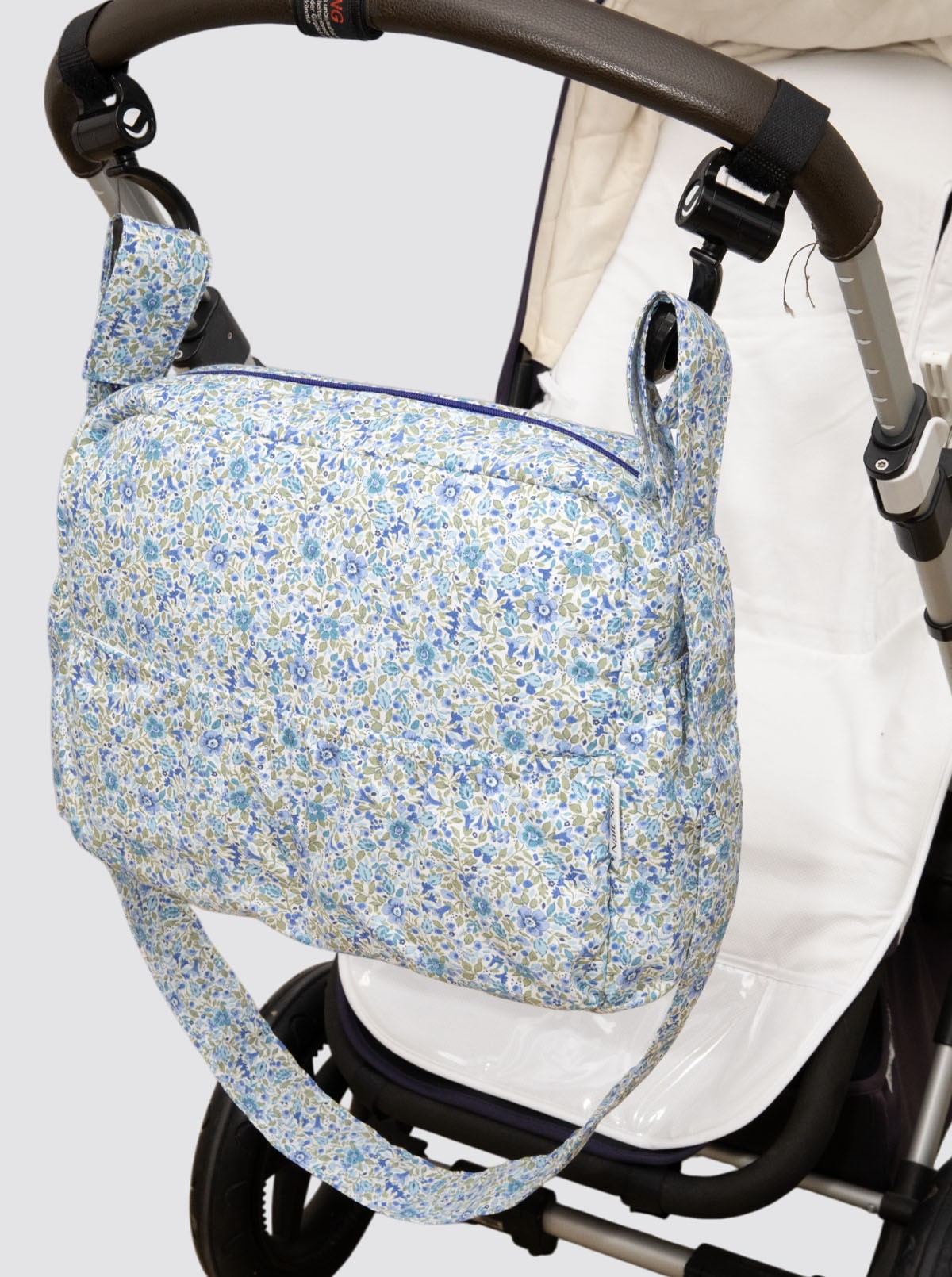 Large Flower Bibi Blue Cart Bag