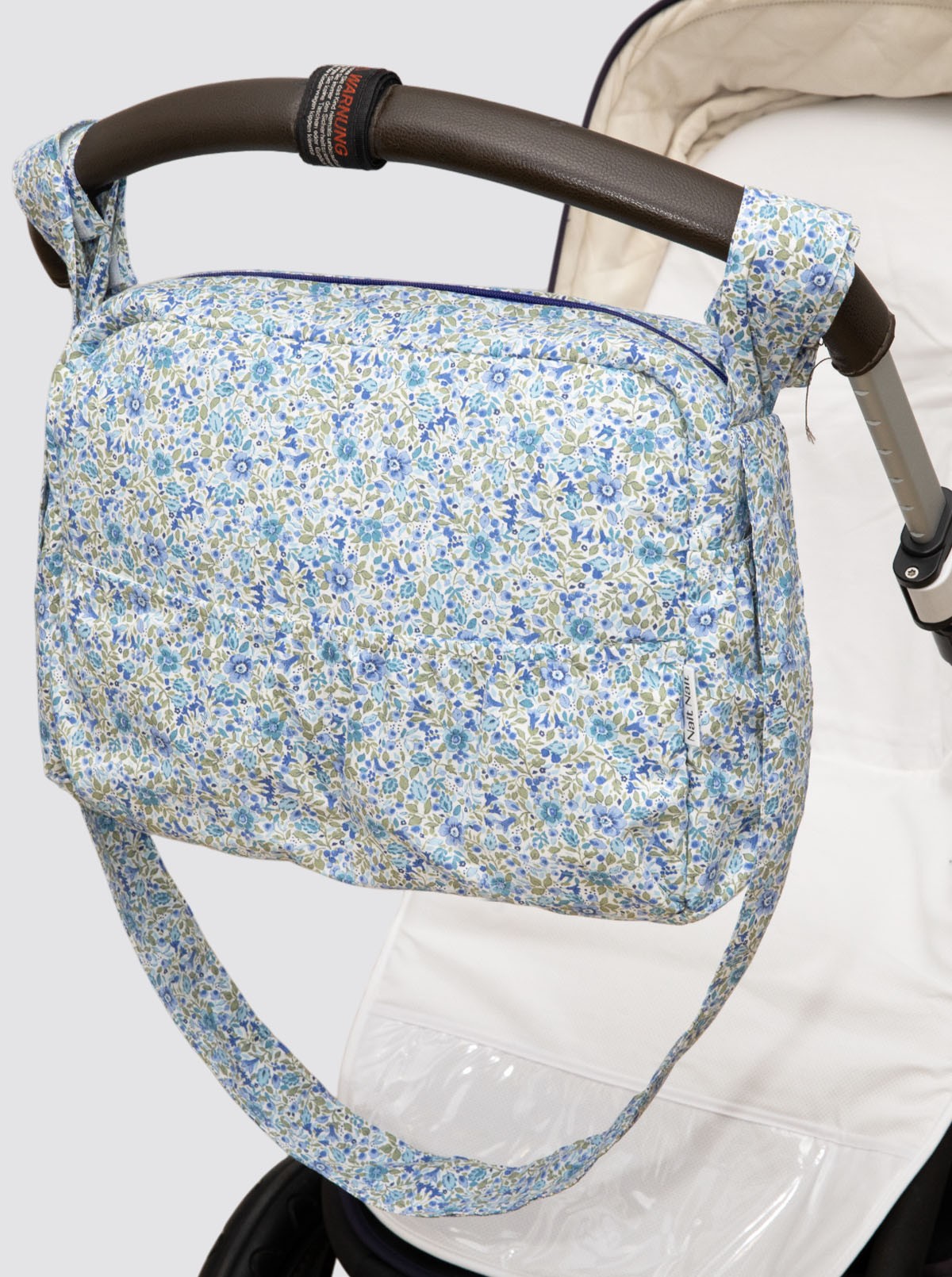 Large Flower Bibi Blue Cart Bag