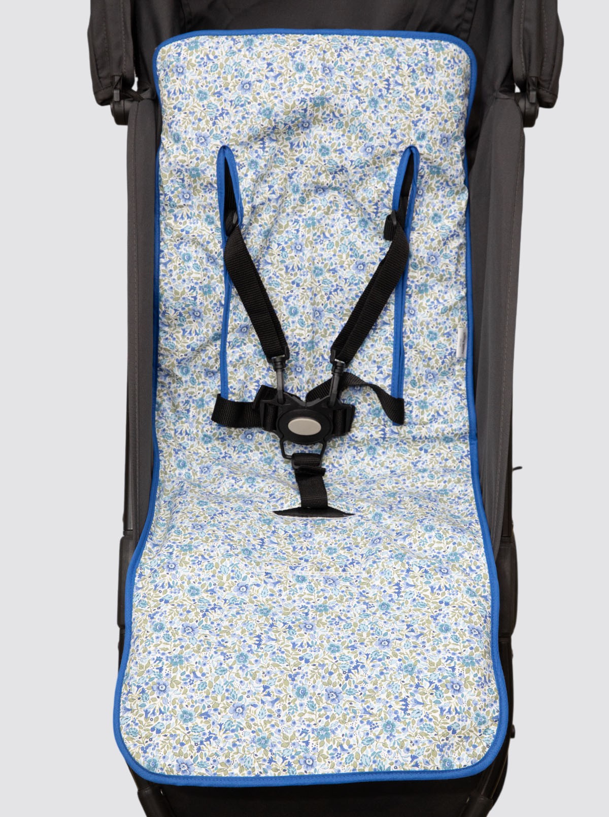 Bibi Flower Blue Lightweight Summer Stroller Cover