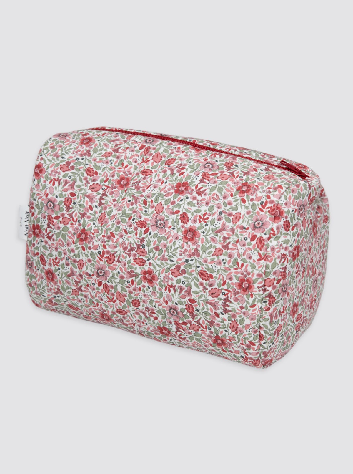 Red Bibi Flower Toiletry Bag