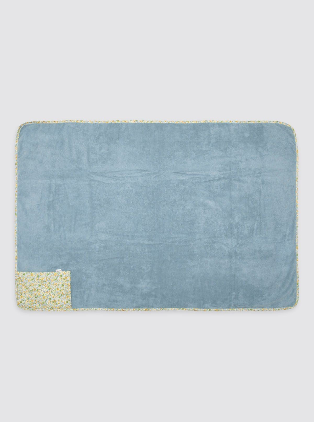 Toalla Playa Bolsillo Flores Niza Amarillo