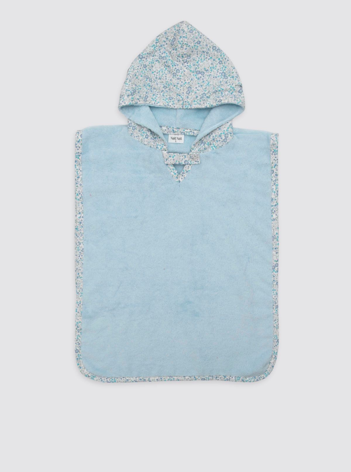 Poncho Playa Flores Catalina Celeste