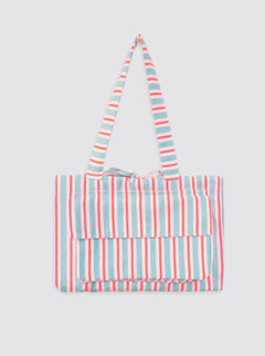 Playa Roll Maxi Rayas Flúor Rosa