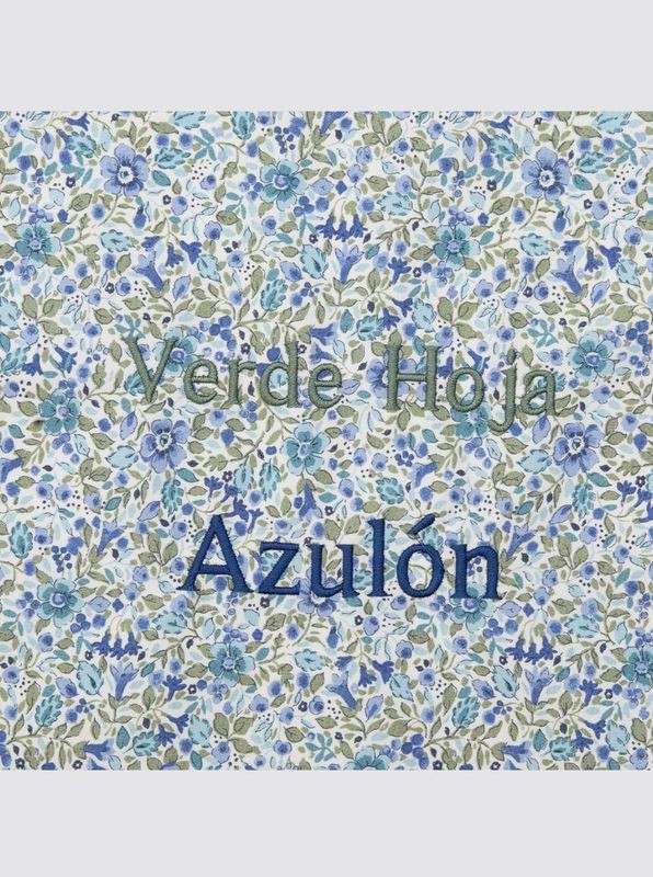 Large Garment Bag Floral Bibi Blue