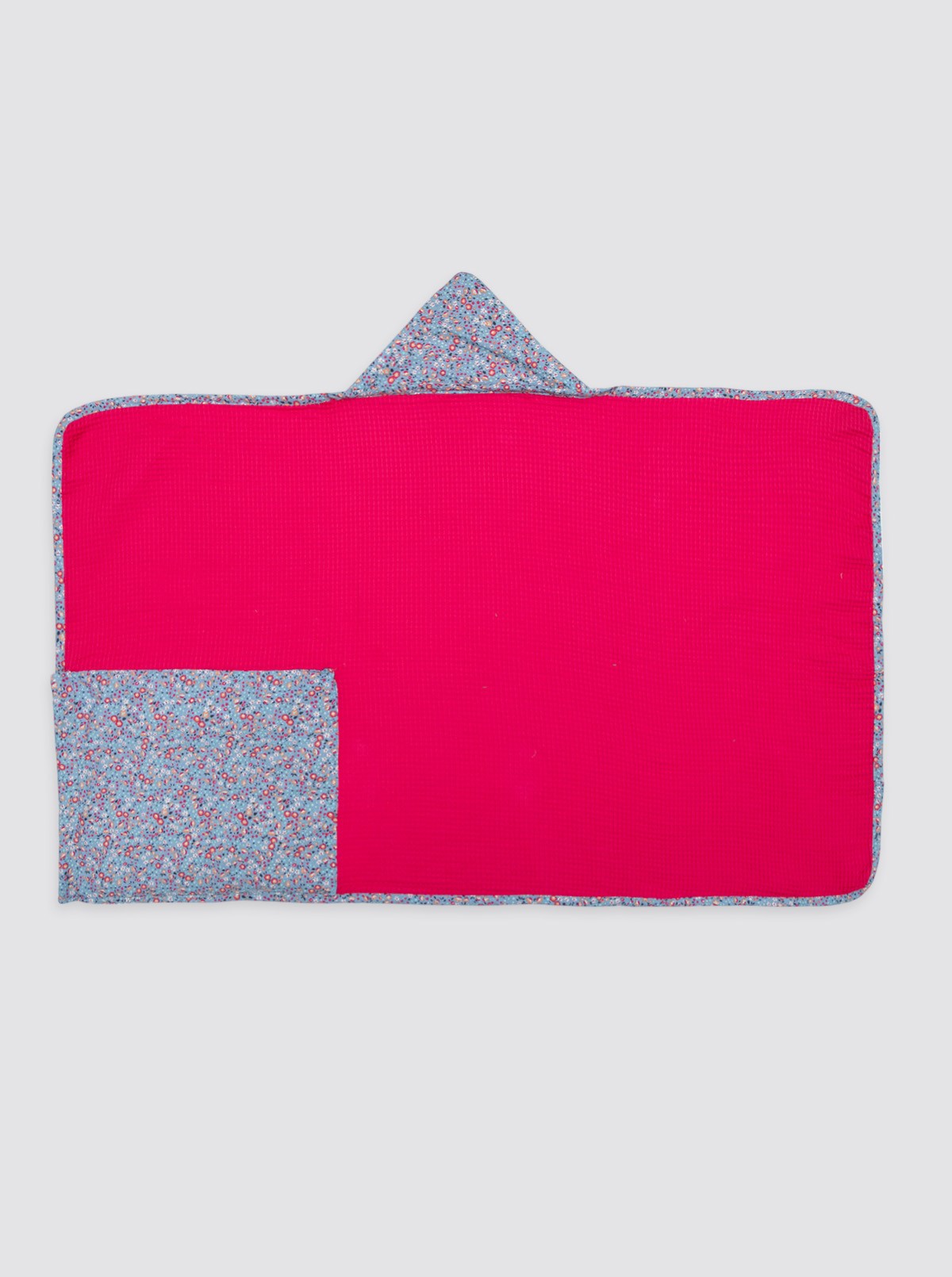 Beach Roll Bag Flowers Palermo Blue